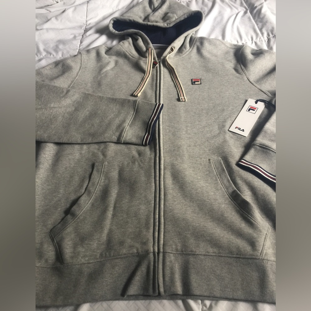 FILA men’s hoodie sweatshirt with front zipper - Picture 5 of 10